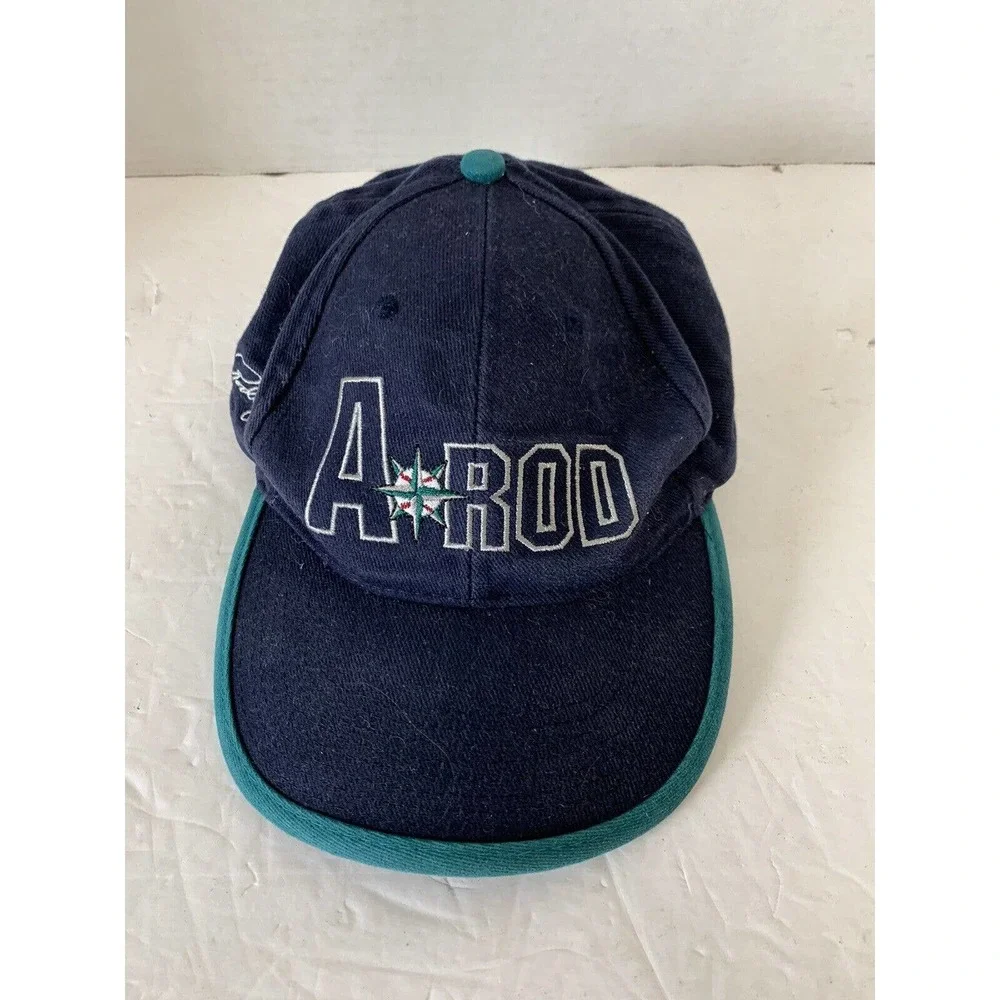 Seattle Mariners A-Rod #3 SignaturePromo Cap Virginia Mason Dk‎ Blue and Teal